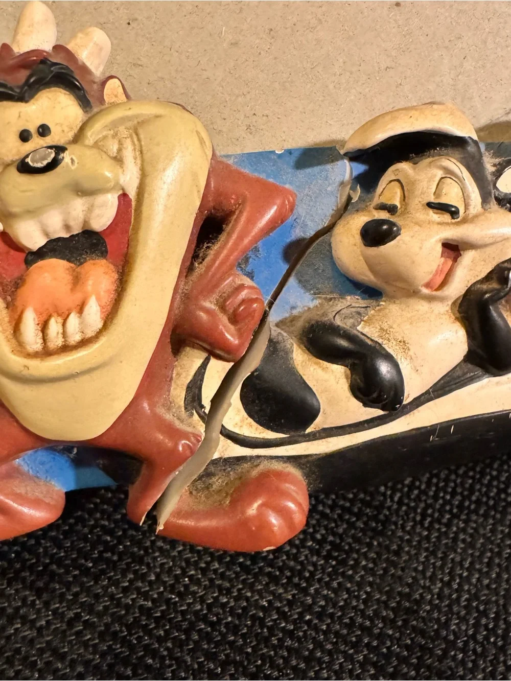 Vintage 2000 Warner Bros Studio Store Looney Tunes SMILE Resin Picture Frame